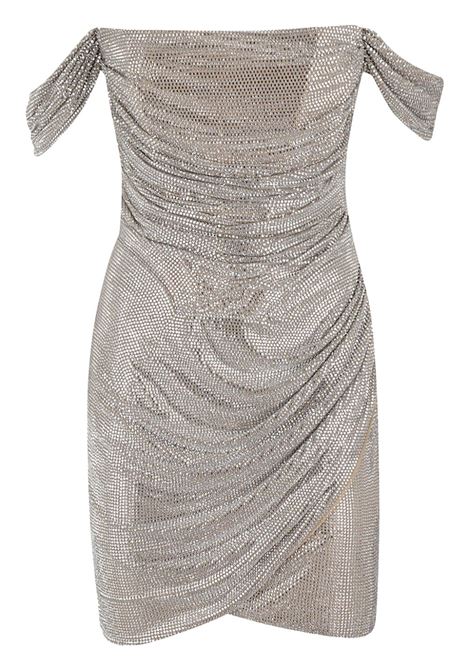 Silver crystal-embellished mini dress Giuseppe di morabito - donna GIUSEPPE DI MORABITO | 03FWDR423FC0321221